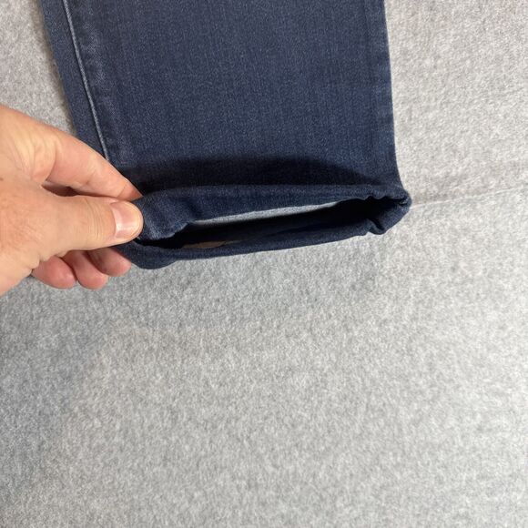 Chicos Platinum Jeans Womens Size 0 Reg Slim Tapered Mid Rise Denim Dark Blue - Picture 5 of 8